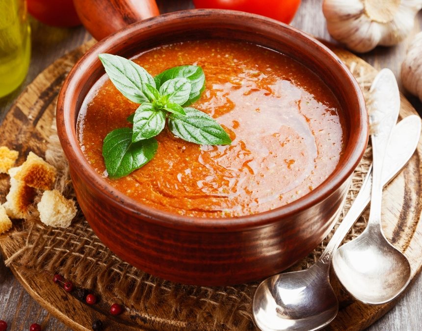 Gazpacho traditionnel vegan
