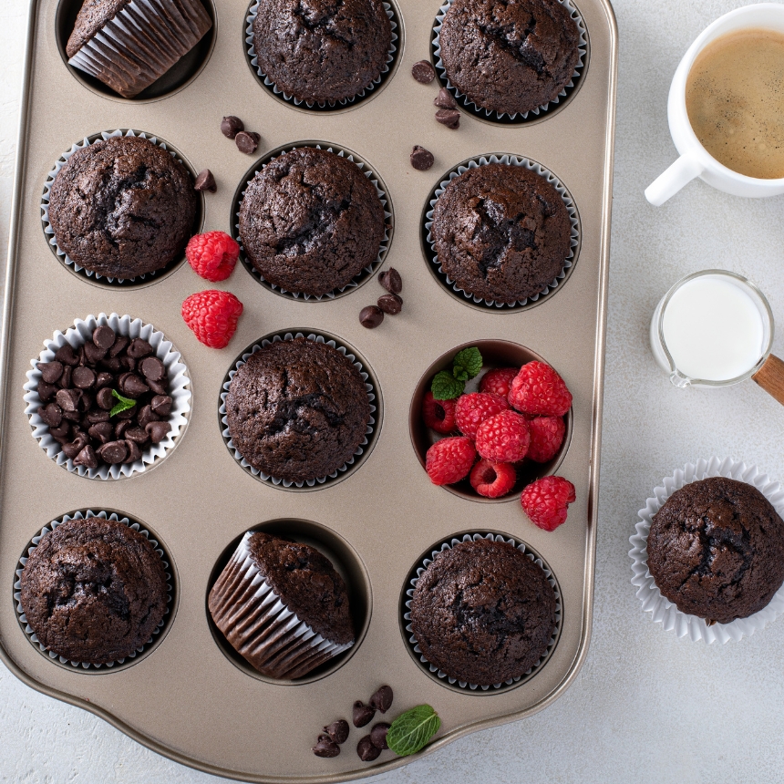 Recette Muffins choco-framboise