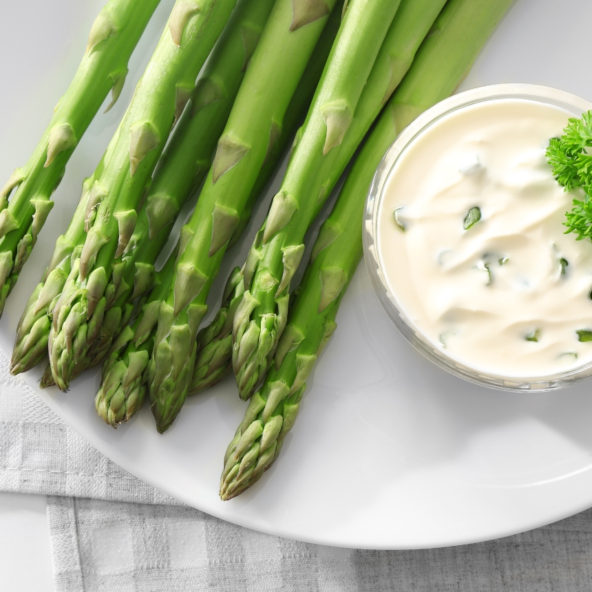 Recette Asperges vertes et sauce blanche