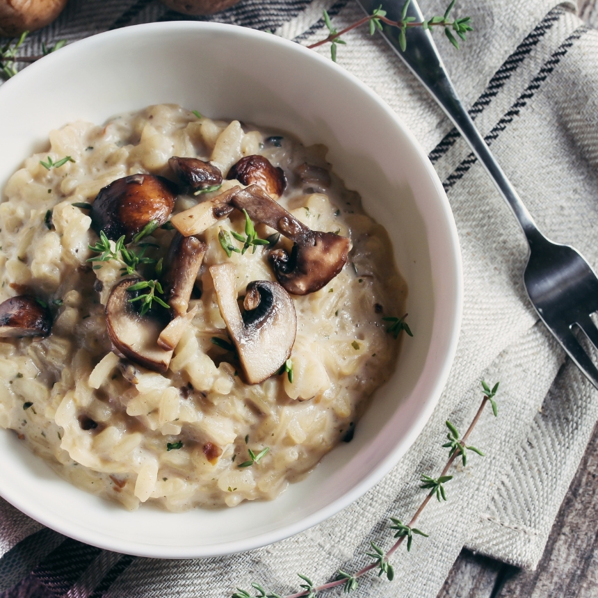 Recette Risotto aux champignons d&rsquo;hiver