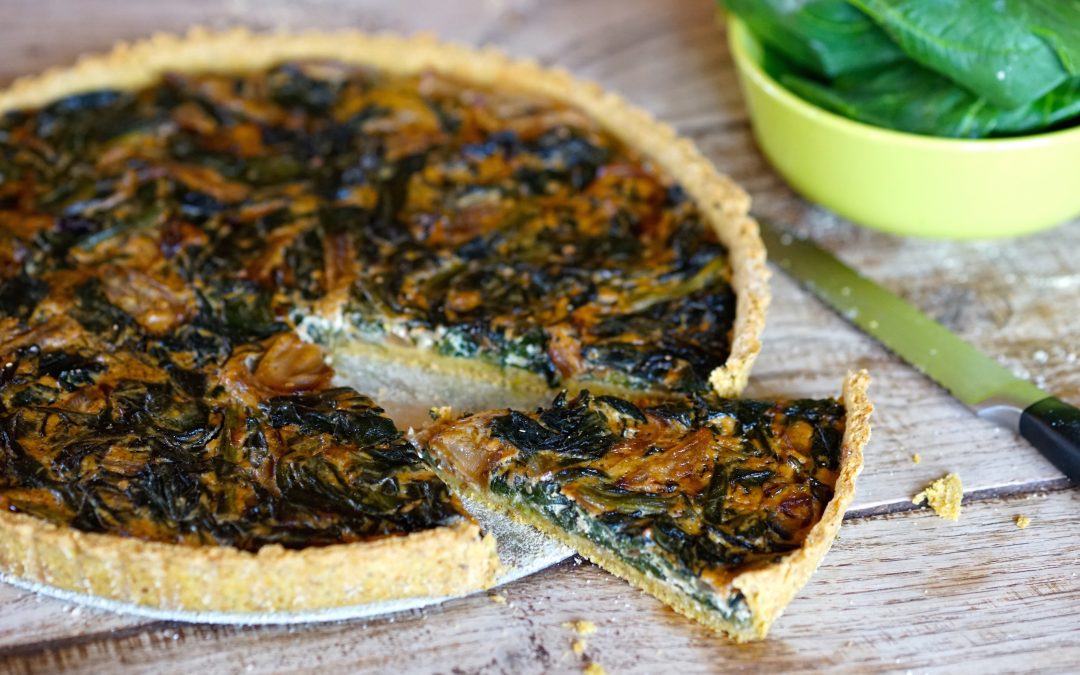 Tarte salée épinards – oignons