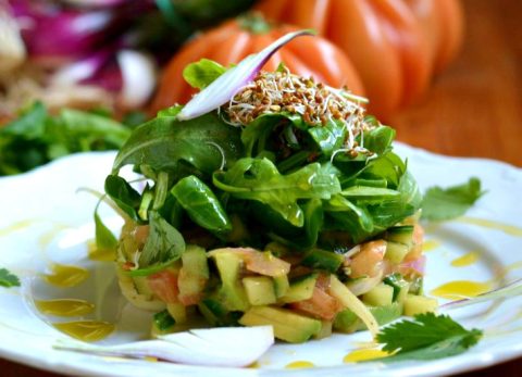 Recette Tartare de concombre et tomates
