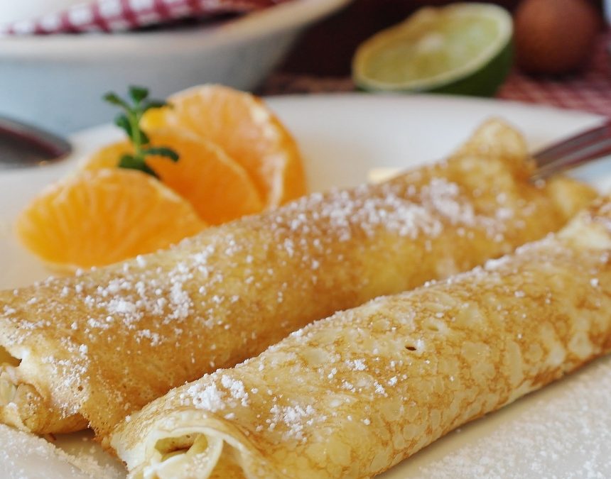 Crêpes véganes aromatisées à l&rsquo;orange