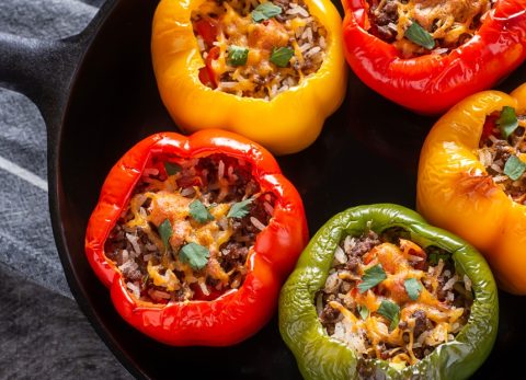 Recette Dolma végane (poivrons farcis)