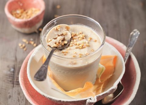Recette Crème glacée cajou, poire et sarrasin