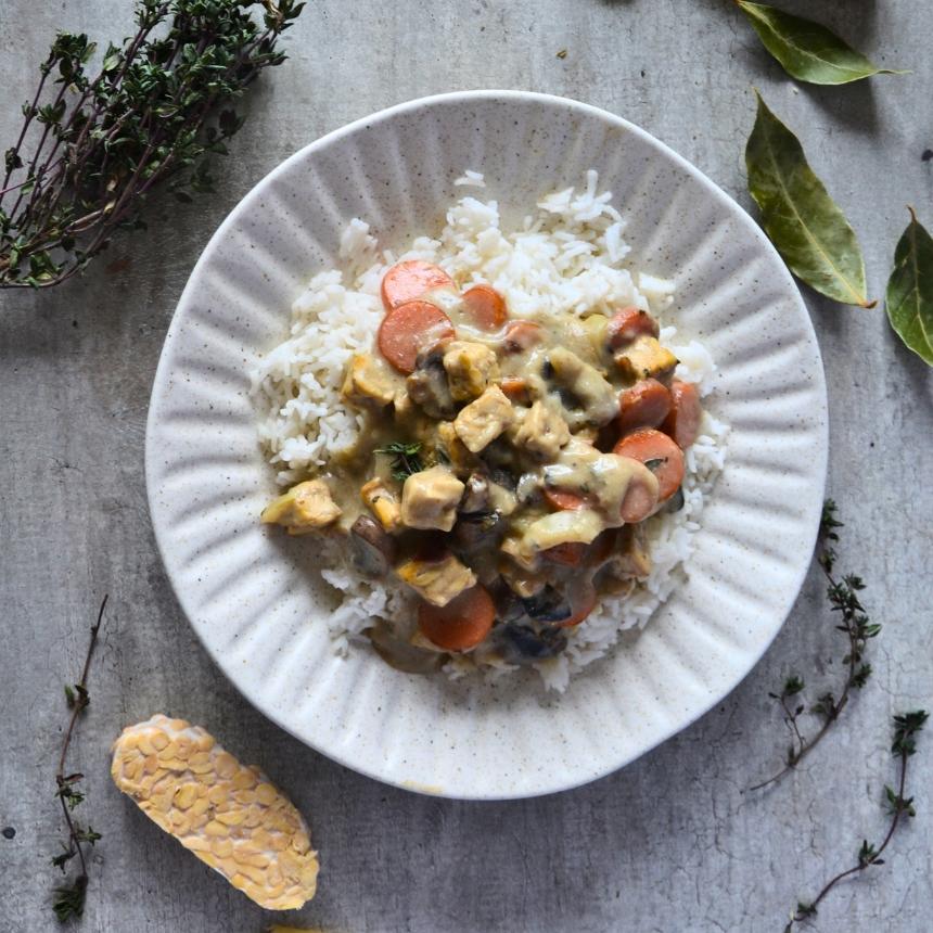 Recette Blanquette de tempeh végétale