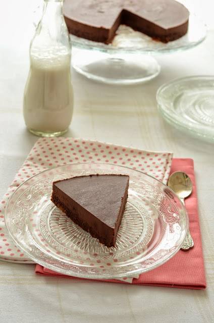 Recette Tarte au chocolat crue