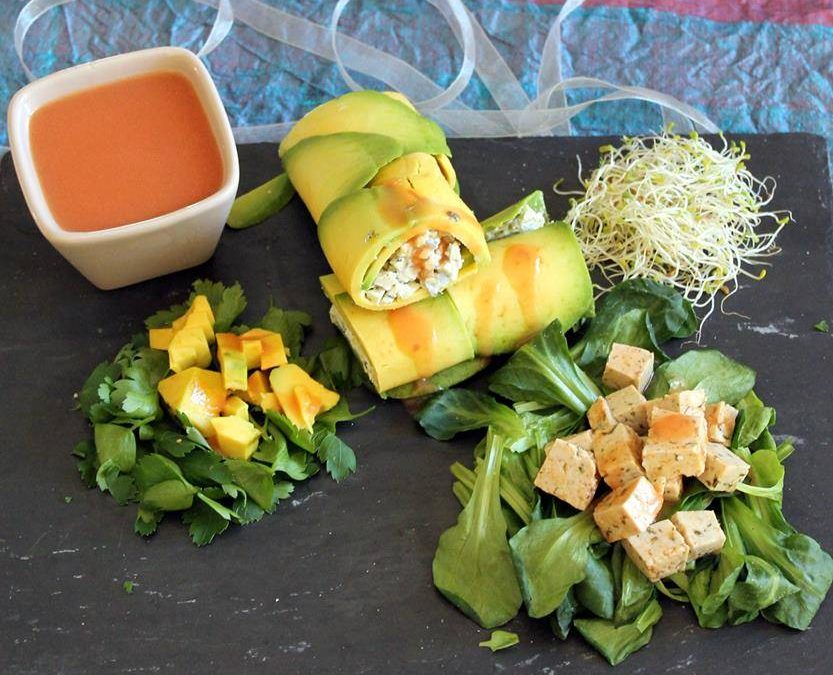 Cannelonis d&rsquo;avocat au tofu vegan