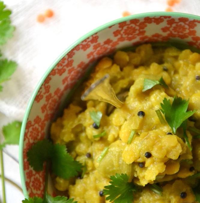 Dhal à la rhubarbe vegan
