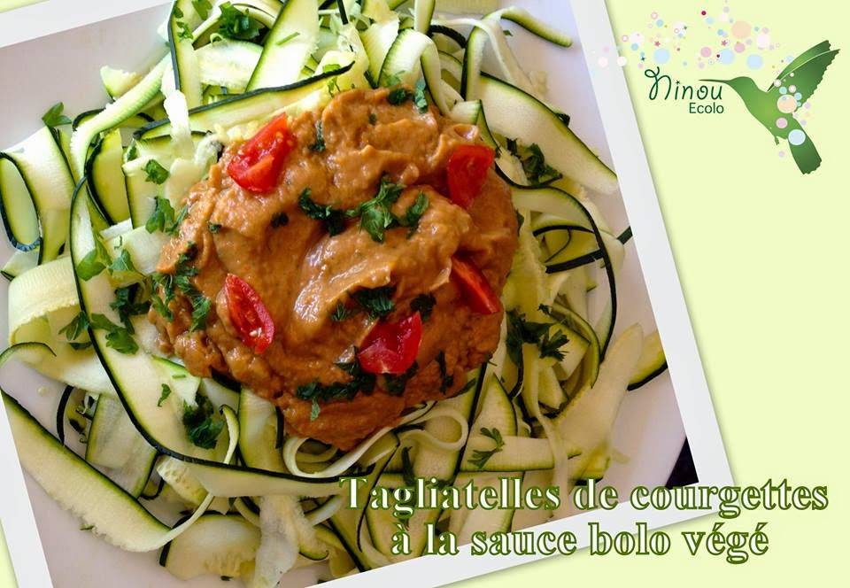 Recette Tagliatelles crues de courgette
