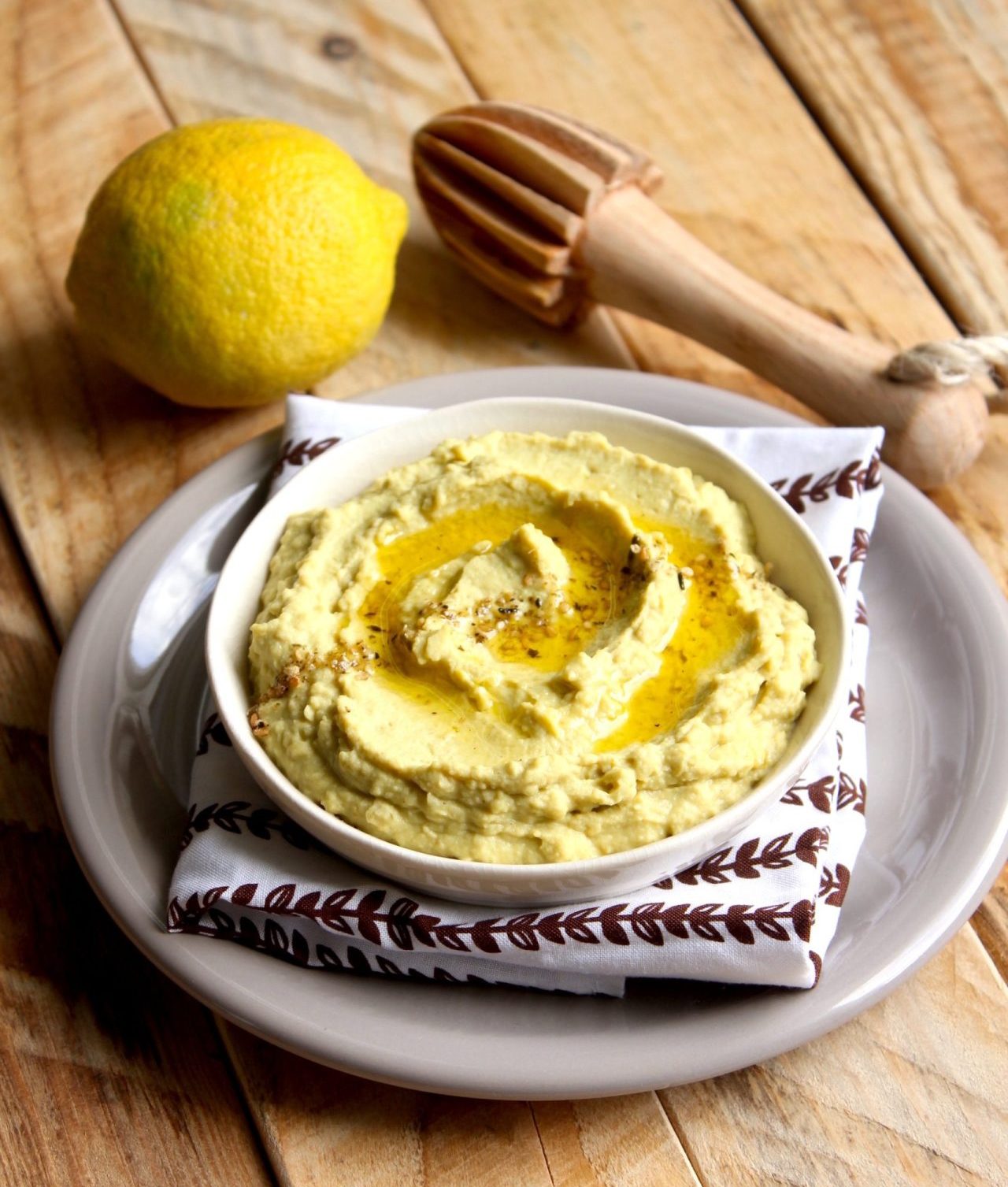 Recette Green houmous vegan