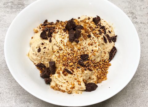 Recette Nice Cream (glace banane) au beurre de cacahuète