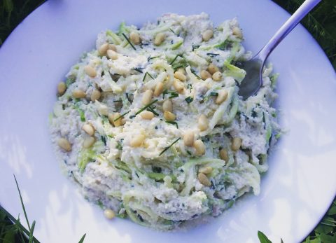 Recette Spaghetti de courgette à la sauce « frawmagère »