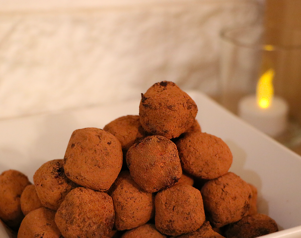 Recette Truffes au chocolat végane