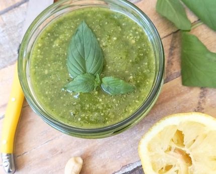Recette Pesto vegan au basilic