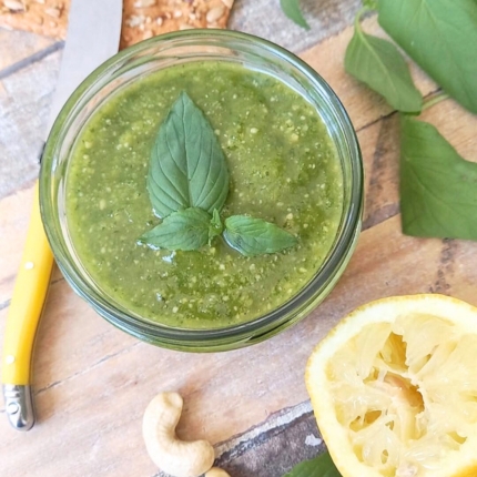 Pesto vegan au basilic
