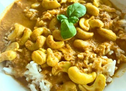 Recette Curry de cajou végétal