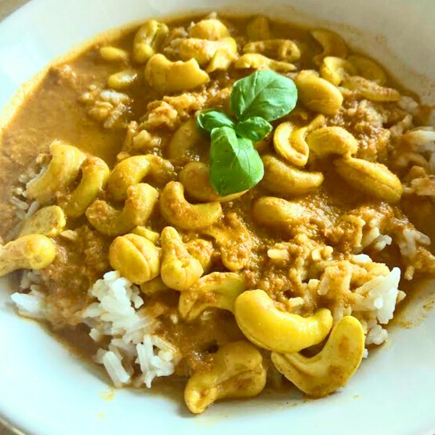 Recette Curry de cajou végétal