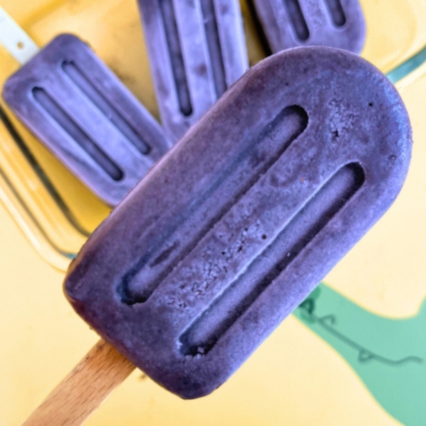 Recette Glace vegan myrtille & haricots rouges sans sucre