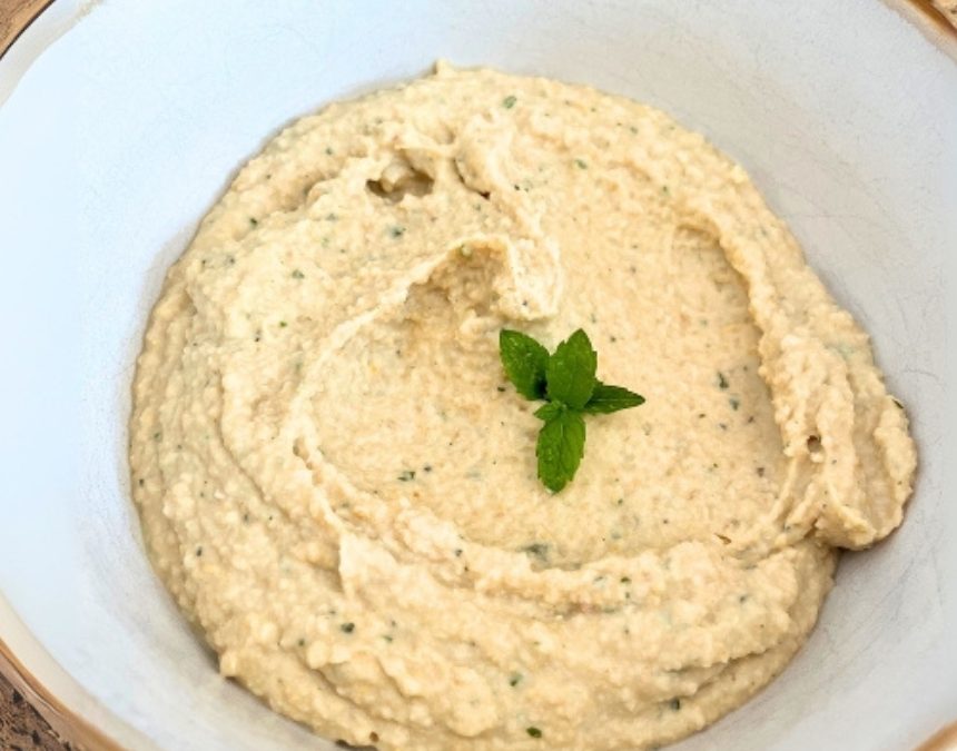 Houmous à la menthe