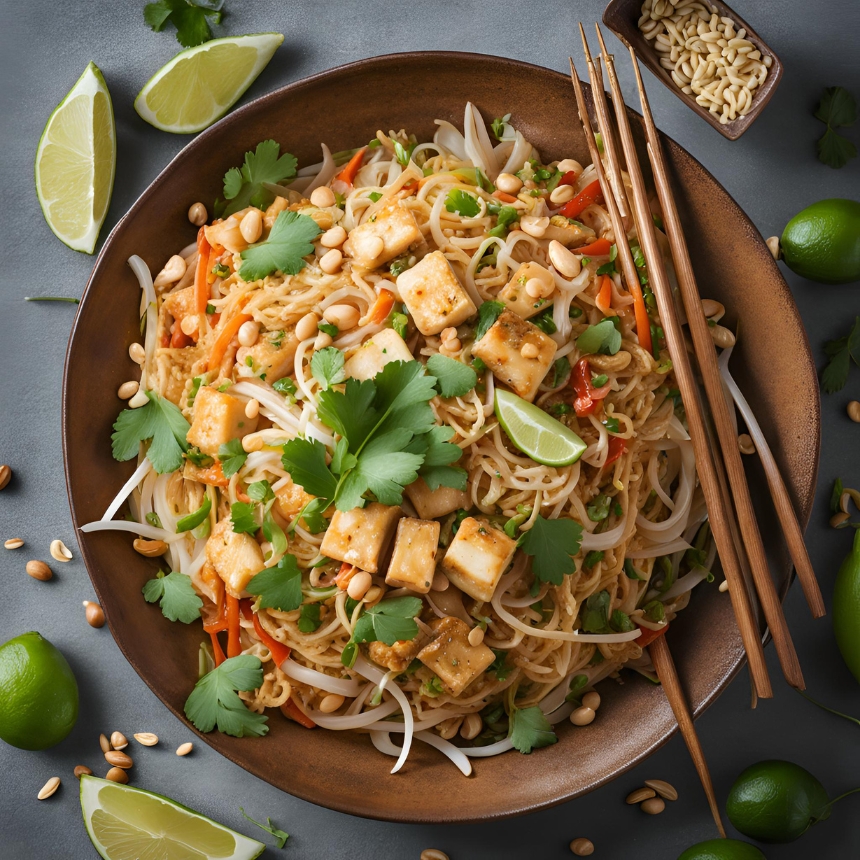 Recette Pad thaï vegan